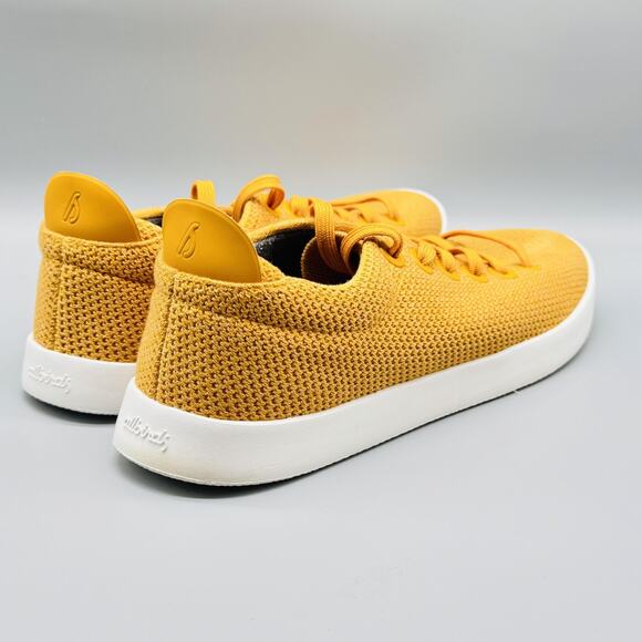 Allbirds Shoes Mens 12 Yellow Knit Tree Piper Runner Lace Up Lightweight Sneaker - Picture 7 of 10